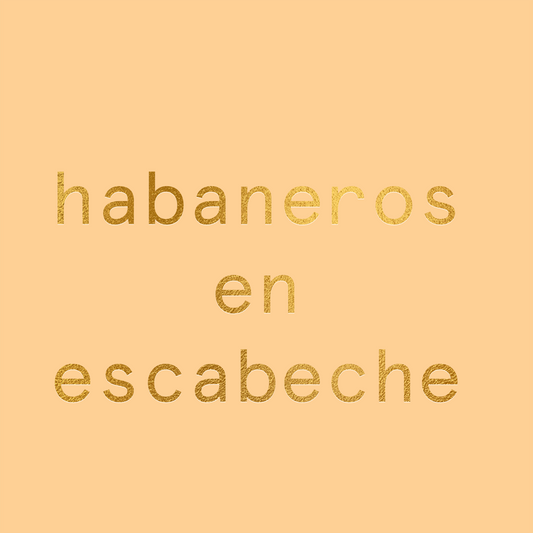 Habaneros en Escabeche